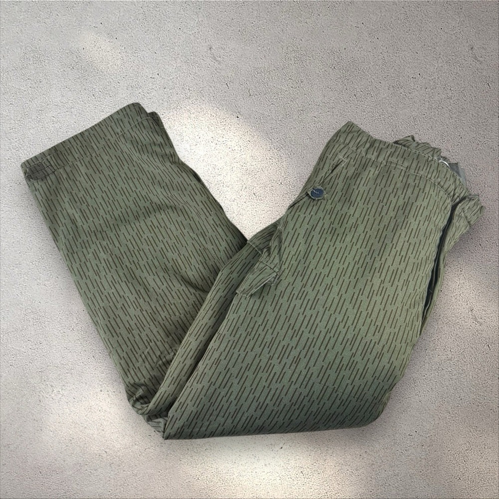 VTG NOS East German Strichtarn‎ Rain Camo Pants Sz G48 32x28.5 Winter Insulated